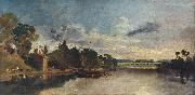 Joseph Mallord William Turner The Thames near Walton Bridges Sweden oil painting artist